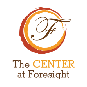Stacked logo for The Center at Foresight behavioral health center in Colorado
